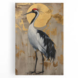 Abstract figurative wall art on stretched canvas, showcasing vibrant colors and dynamic shapes, perfect for modern home decor or art enthusiasts.