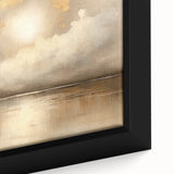 Framed abstract landscape wall art showcasing vibrant colors and intricate textures, ideal for modern decor. A close-up view highlights the artistic details and craftsmanship.