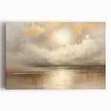 Abstract landscape canvas art showcasing vibrant colors and organic shapes, perfect for modern home decor. The piece features a dynamic blend of blues, greens, and earthy tones, adding depth and creativity to any living space.