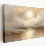 Abstract landscape wall art on stretched canvas showcases vibrant colors and organic shapes, creating a modern aesthetic perfect for home decor.