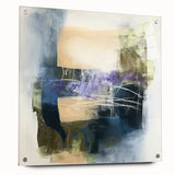 Abstract Art Prints – Textured Balance in Beige, Blue & Olive