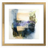 Abstract Art Prints – Textured Balance in Beige, Blue & Olive