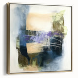 Abstract Art Prints – Textured Balance in Beige, Blue & Olive