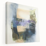 Abstract Art Prints – Textured Balance in Beige, Blue & Olive