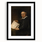 Baroque Portrait of Scholar with Quill - Antique Art Prints