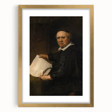 Baroque Portrait of Scholar with Quill - Antique Art Prints