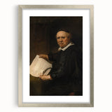 Baroque Portrait of Scholar with Quill - Antique Art Prints