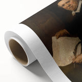 Baroque Portrait of Scholar with Quill - Antique Art Prints