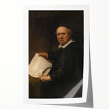 Baroque Portrait of Scholar with Quill - Antique Art Prints