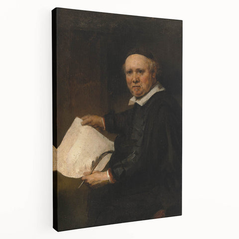 Baroque Portrait of Scholar with Quill - Antique Art Prints