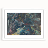 Expressionist Forest Scene – Group of Men in the Woods Canvas Print