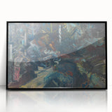 Expressionist Forest Scene – Group of Men in the Woods Canvas Print