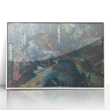 Expressionist Forest Scene – Group of Men in the Woods Canvas Print