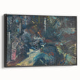 Expressionist Forest Scene – Group of Men in the Woods Canvas Print