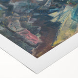 Expressionist Forest Scene – Group of Men in the Woods Canvas Print