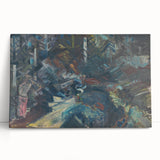 Expressionist Forest Scene – Group of Men in the Woods Canvas Print