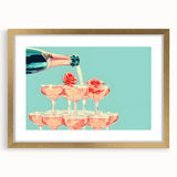 Extra large abstract art print in textured gold hues, framed with mat, ideal for living room decor.