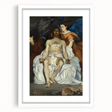 Classical Art Print: Édouard Manet's Dead Christ with Angels (1866-67)