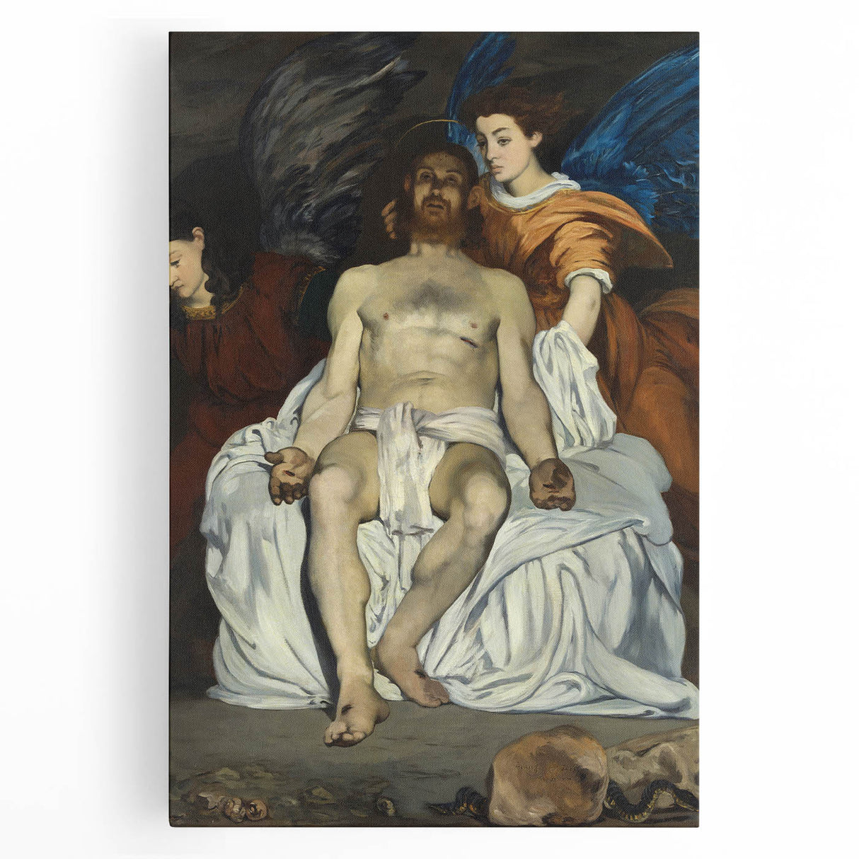 Classical Art Print: Édouard Manet's Dead Christ with Angels (1866-67)