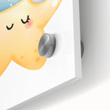 Sleeping Koala & Star Kids Room Print - Nursery Wall Art