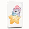 Sleeping Koala & Star Kids Room Print - Nursery Wall Art