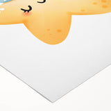 Sleeping Koala & Star Kids Room Print - Nursery Wall Art