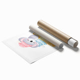 Sleeping Koala & Star Kids Room Print - Nursery Wall Art