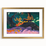 Modern Wall Art – Exotic Seaside Scene in Bold Contemporary Colors