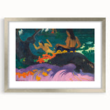 Modern Wall Art – Exotic Seaside Scene in Bold Contemporary Colors