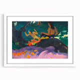 Modern Wall Art – Exotic Seaside Scene in Bold Contemporary Colors