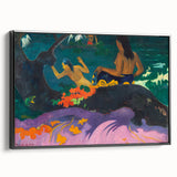 Modern Wall Art – Exotic Seaside Scene in Bold Contemporary Colors