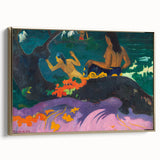 Modern Wall Art – Exotic Seaside Scene in Bold Contemporary Colors