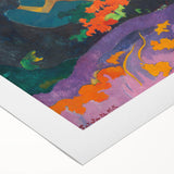 Modern Wall Art – Exotic Seaside Scene in Bold Contemporary Colors