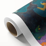 Modern Wall Art – Exotic Seaside Scene in Bold Contemporary Colors