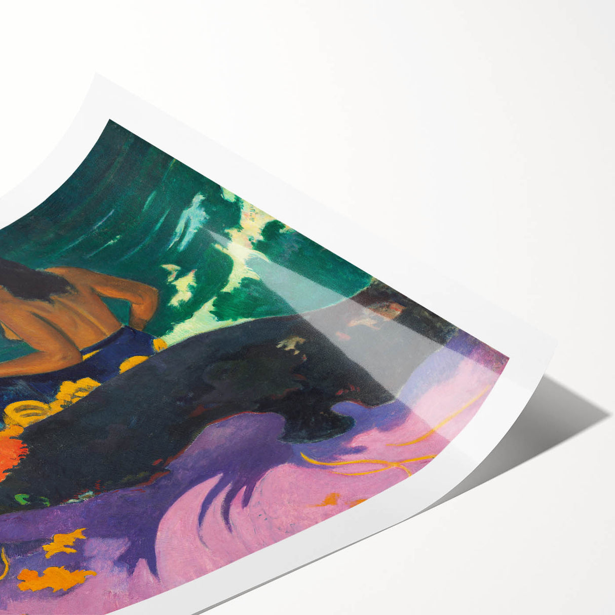 Modern Wall Art – Exotic Seaside Scene in Bold Contemporary Colors