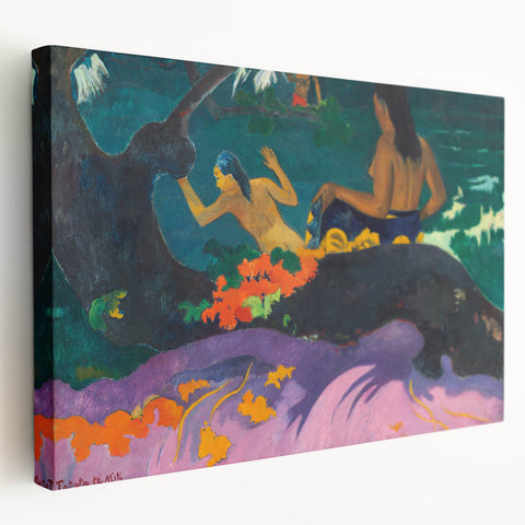 Modern Wall Art – Exotic Seaside Scene in Bold Contemporary Colors
