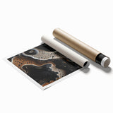 Extra large rolled print featuring close-up floral elements in soft pastel shades, ideal for classy bathroom wall art.