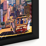 Vintage San Francisco Travel Poster - Cable Cars & City Views