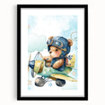 Aviator Teddy – Boys Room Wall Art