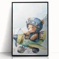 Aviator Teddy – Boys Room Wall Art