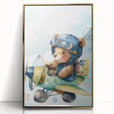 Aviator Teddy – Boys Room Wall Art