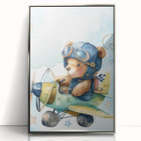Aviator Teddy – Boys Room Wall Art