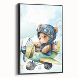 Aviator Teddy – Boys Room Wall Art