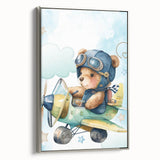 Aviator Teddy – Boys Room Wall Art