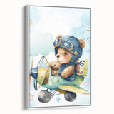Aviator Teddy – Boys Room Wall Art