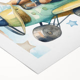Aviator Teddy – Boys Room Wall Art