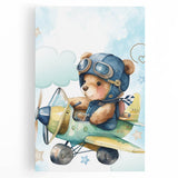 Aviator Teddy – Boys Room Wall Art