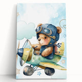 Aviator Teddy – Boys Room Wall Art
