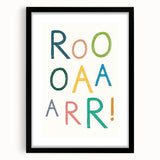 ROAR! Dinosaur Nursery Wall Art – Kids Room & Baby Room Decor