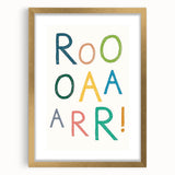 ROAR! Dinosaur Nursery Wall Art – Kids Room & Baby Room Decor